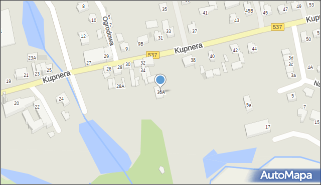 Lubawa, Kupnera, 36A, mapa Lubawa