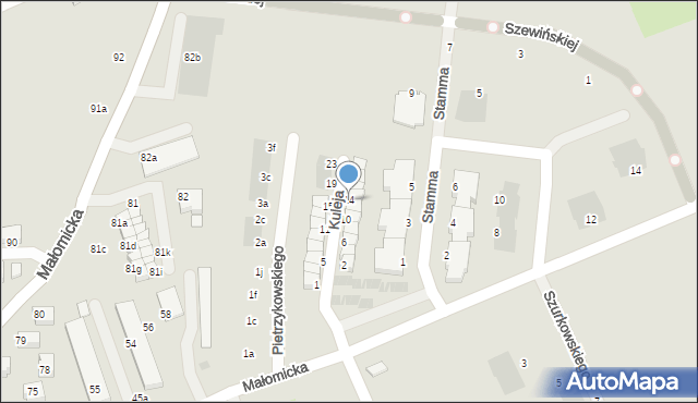 Lubin, Kuleja Jerzego, 14, mapa Lubin