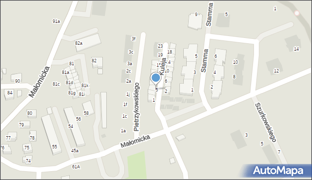 Lubin, Kuleja Jerzego, 5, mapa Lubin