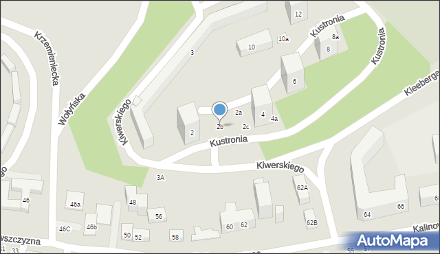 Lublin, Kustronia Józefa, 2b, mapa Lublina