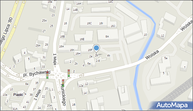 Lublin, Kunickiego Władysława, 2d, mapa Lublina