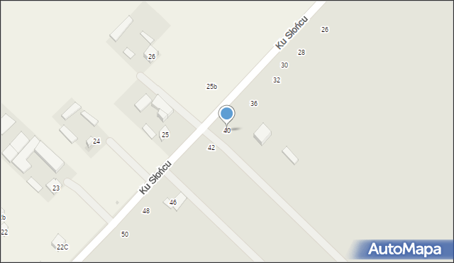 Lublin, Ku Słońcu, 40, mapa Lublina