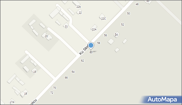 Lublin, Ku Słońcu, 60, mapa Lublina