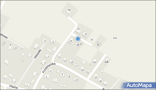 Łyse, Kurpiowska, 18, mapa Łyse