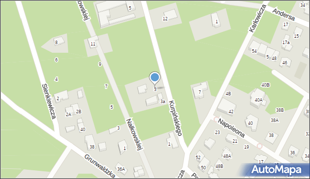 Marki, Kurpińskiego Karola, 3, mapa Marki