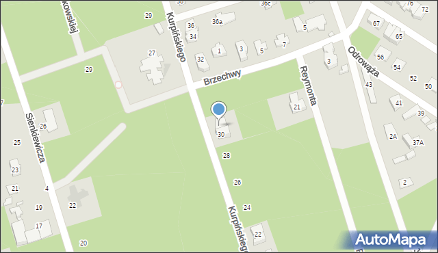 Marki, Kurpińskiego Karola, 30a, mapa Marki