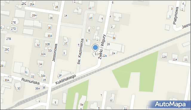 Michałowice, Kuklińskiego Ryszarda, płk., 7, mapa Michałowice