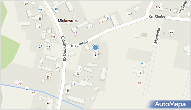 Miękowo, Ku Słońcu, 4, mapa Miękowo