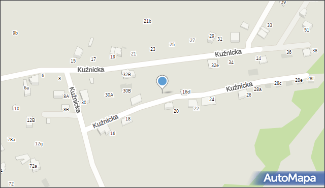 Mikołów, Kuźnicka, 16c, mapa Mikołów