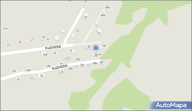 Mikołów, Kuźnicka, 16j, mapa Mikołów