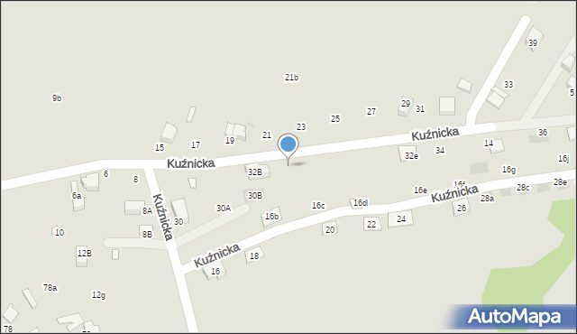 Mikołów, Kuźnicka, 32c, mapa Mikołów