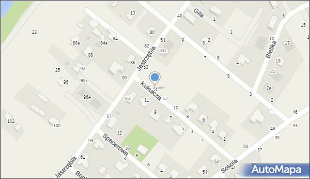 Murowaniec, Kukułcza, 14, mapa Murowaniec