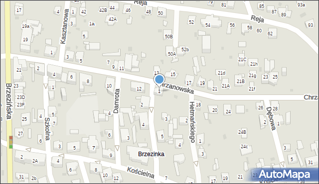 Mysłowice, Kudery Jana, ks., 1, mapa Mysłowice