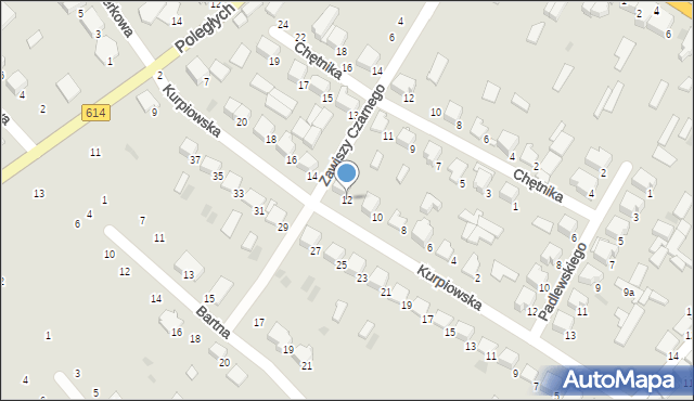 Myszyniec, Kurpiowska, 12, mapa Myszyniec