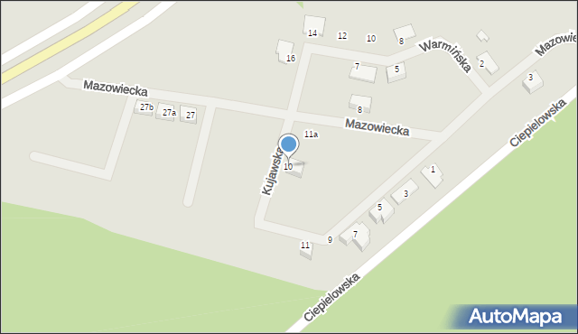 Nowa Sól, Kujawska, 10, mapa Nowa Sól