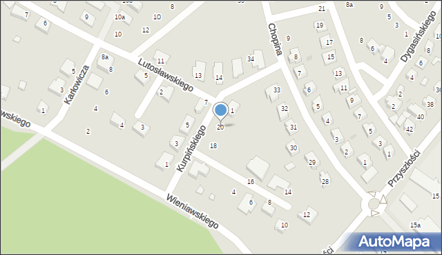 Nowa Sól, Kurpińskiego Karola, 20, mapa Nowa Sól