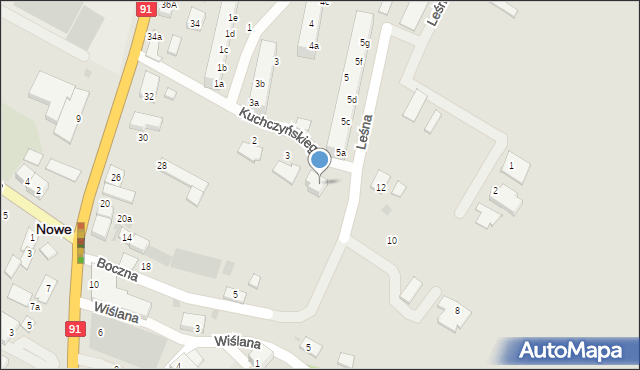 Nowe, Kuchczyńskiego Jana, 4, mapa Nowe