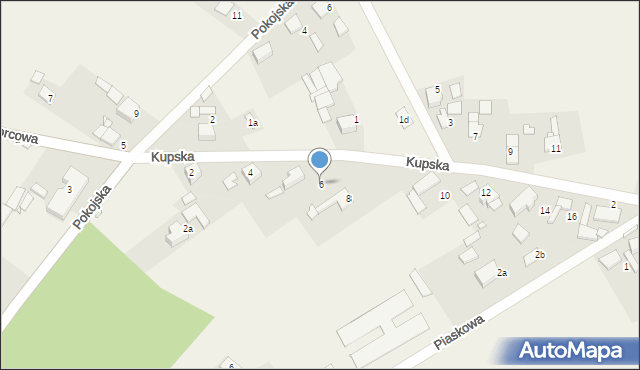 Nowe Siołkowice, Kupska, 6, mapa Nowe Siołkowice