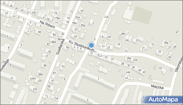 Nowy Targ, Ku Studzionkom, 12, mapa Nowego Targu