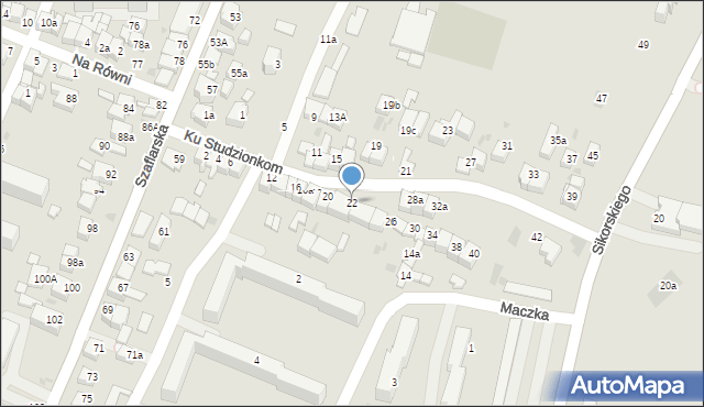 Nowy Targ, Ku Studzionkom, 22, mapa Nowego Targu