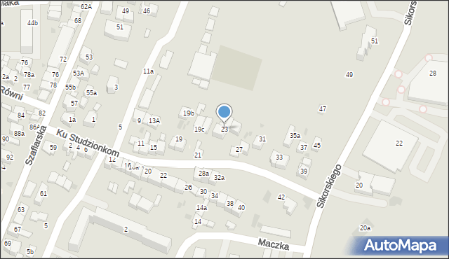 Nowy Targ, Ku Studzionkom, 23, mapa Nowego Targu