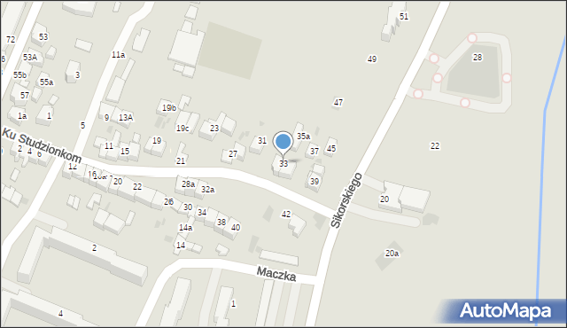 Nowy Targ, Ku Studzionkom, 33, mapa Nowego Targu