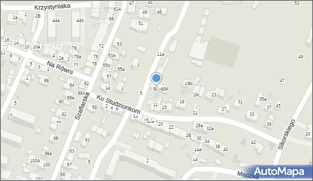 Nowy Targ, Ku Studzionkom, 9a, mapa Nowego Targu