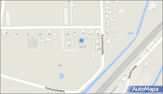 Odolanów, Kurochowska, 22, mapa Odolanów
