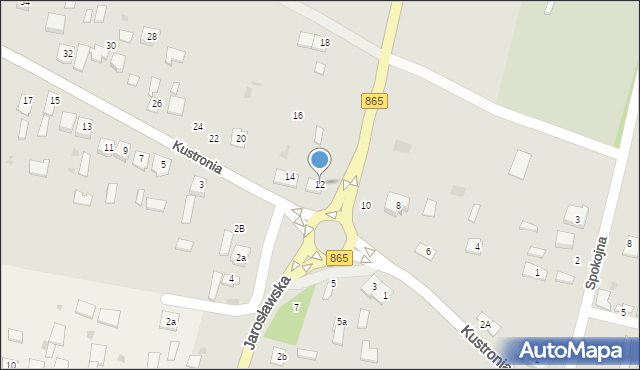 Oleszyce, Kustronia, gen., 12, mapa Oleszyce