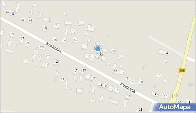 Oleszyce, Kustronia, gen., 30b, mapa Oleszyce