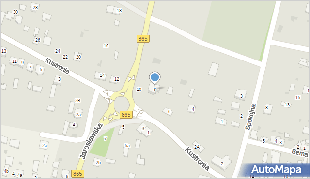 Oleszyce, Kustronia, gen., 8, mapa Oleszyce
