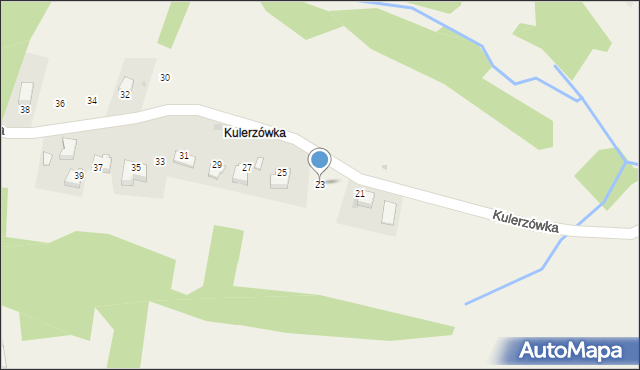 Olszowice, Kulerzówka, 23, mapa Olszowice