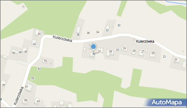 Olszowice, Kulerzówka, 39, mapa Olszowice