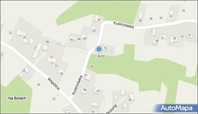 Olszowice, Kulerzówka, 53, mapa Olszowice