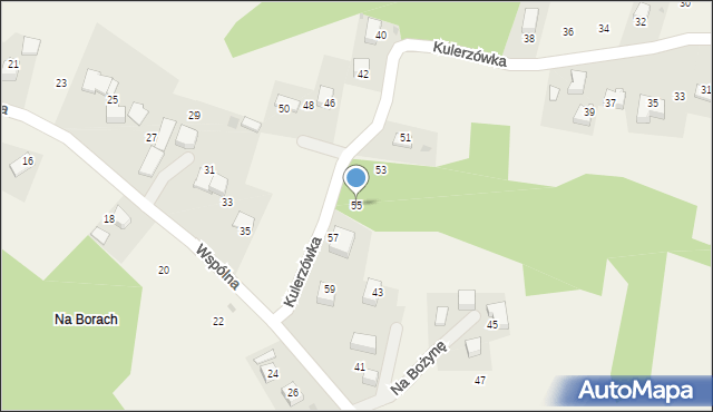 Olszowice, Kulerzówka, 55, mapa Olszowice