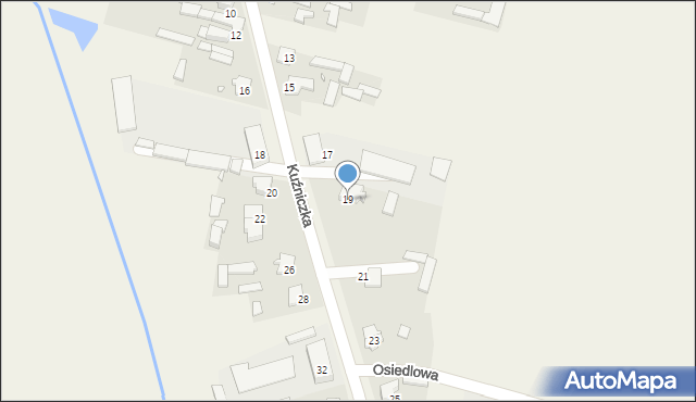 Opatów, Kuźniczka, 19, mapa Opatów