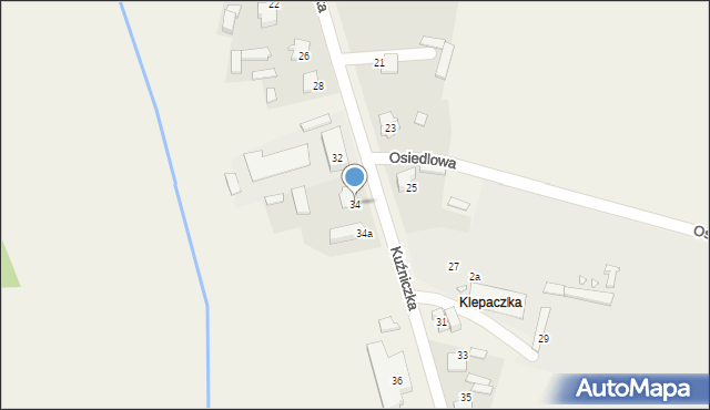 Opatów, Kuźniczka, 34, mapa Opatów