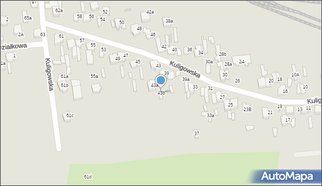 Opoczno, Kuligowska, 43b, mapa Opoczno