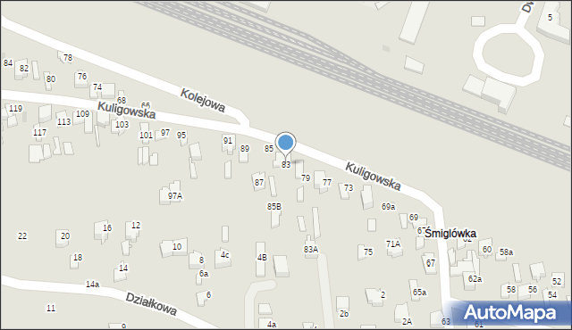 Opoczno, Kuligowska, 83, mapa Opoczno