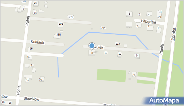 Orzesze, Kukułek, 8, mapa Orzesze