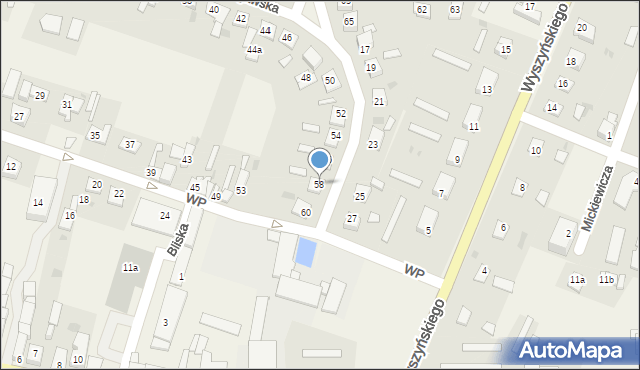 Osięciny, Kujawska, 58, mapa Osięciny