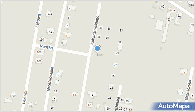 Ostrów Wielkopolski, Kubaczewskiego Jerzego, 22, mapa Ostrów Wielkopolski