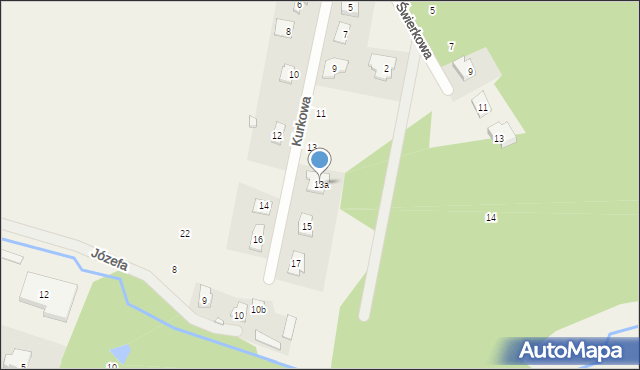 Ostrówek, Kurkowa, 13a, mapa Ostrówek