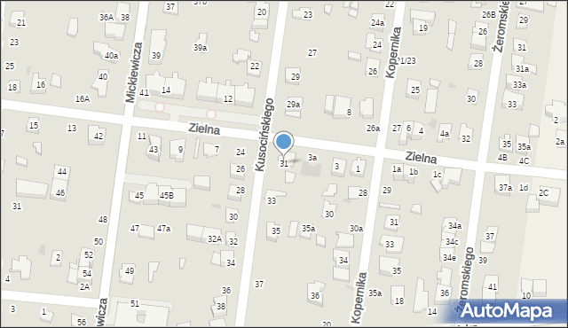 Ożarów Mazowiecki, Kusocińskiego Janusza, 31, mapa Ożarów Mazowiecki
