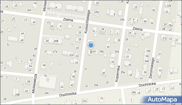 Ożarów Mazowiecki, Kusocińskiego Janusza, 35, mapa Ożarów Mazowiecki