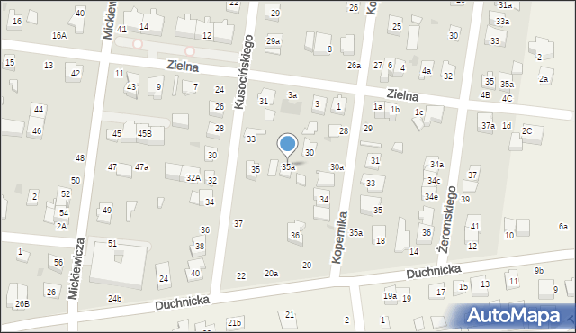 Ożarów Mazowiecki, Kusocińskiego Janusza, 35a, mapa Ożarów Mazowiecki