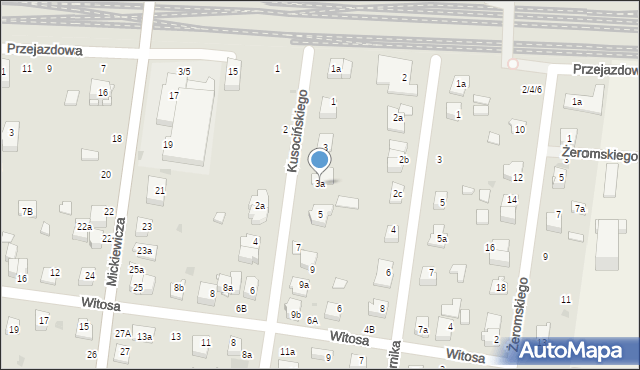 Ożarów Mazowiecki, Kusocińskiego Janusza, 3a, mapa Ożarów Mazowiecki