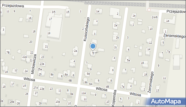 Ożarów Mazowiecki, Kusocińskiego Janusza, 5, mapa Ożarów Mazowiecki