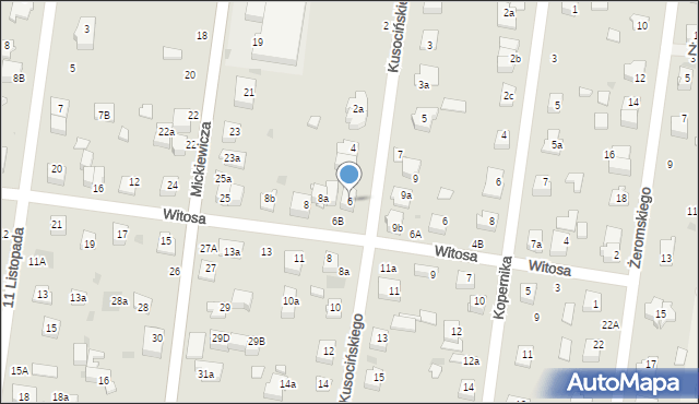 Ożarów Mazowiecki, Kusocińskiego Janusza, 6, mapa Ożarów Mazowiecki