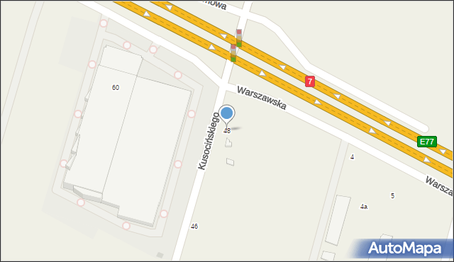 Palmiry, Kusocińskiego Janusza, 48, mapa Palmiry